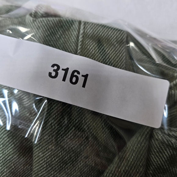 Zara Denim Distressed Overshirt Mens Large Green Relaxed Fit Snap Shirt Jacket - Picture 14 of 14